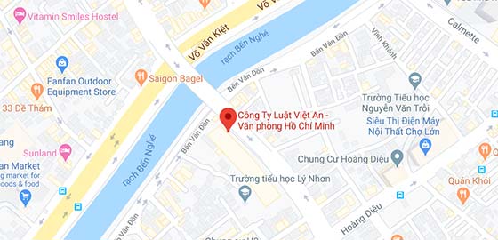 Map: Viet An Law Firm TP.HCM